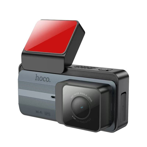 Відеореєстратор Hoco DV12 2K із задньою камерою, Wi-Fi, GPS (Gray)