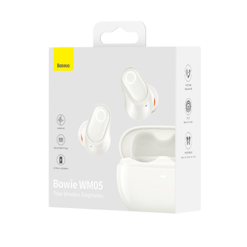 Наушники Bluetooth Baseus Bowie WM05 TWS (White)