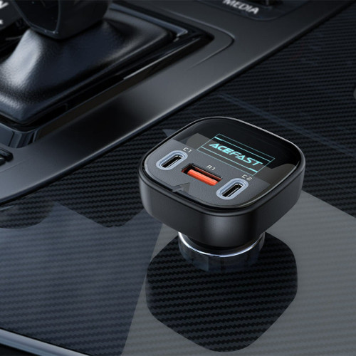 Автомобильное зарядное устройство Acefast B5 USB-A+2xUSB-C (101W · 3A) (Black)