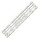 Прямая подсветка для телевизора TCL 50″ V0.7 (4 планки по 460 мм, 7 LED, линза 14 мм, 6 В)