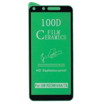 Защитная пленка Ceramic для Xiaomi Redmi 6 (Full Glue) (Black)