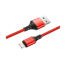 Кабель Borofone BX54 USB-A – Lightning (1 м · 12W · 2.4A) (Red)