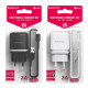 Сетевое зарядное устройство Borofone BA25A 2xUSB-A (12W · 2.4A) с кабелем USB-A – Type-C (White)