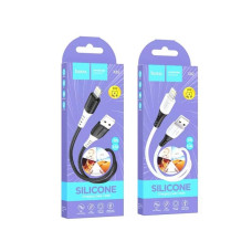 Кабель Hoco X82 Silicone USB-A – Lightning (1 м · 12W · 2.4A) (White)