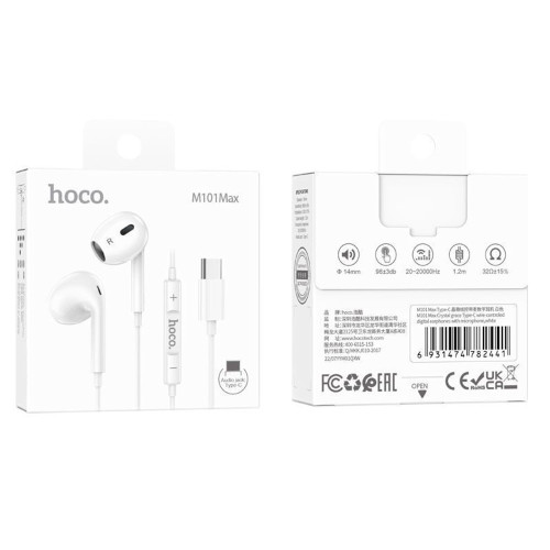 Навушники Hoco M101 Pro Type-C (White)