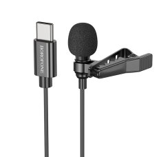 Бездротовий петличний мікрофон Borofone BFK11 Type-C (Black)