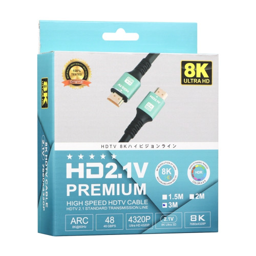 Кабель HDMI – HDMI (3 м · 8K · HDMI 2.1) (Black)