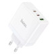 Сетевое зарядное устройство Hoco N30 USB-A+2xUSB-C (65W · 3A) (White)