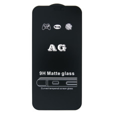 Защитное стекло Matte для Apple iPhone 12 Pro (Full Glue) (0.3 мм, 2.5D) (Black)