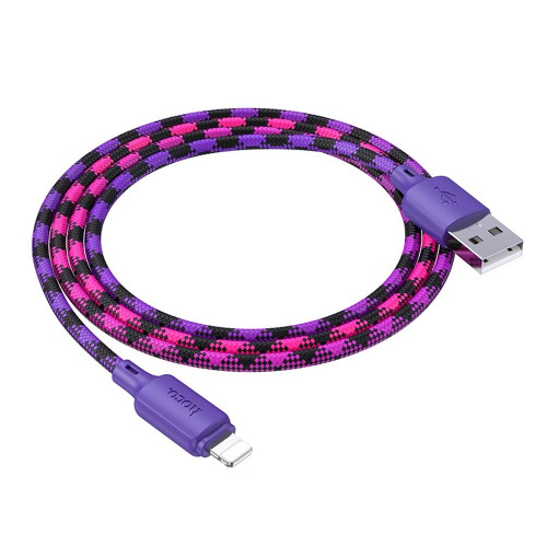 Кабель Hoco X116 Meridian USB-A – Lightning (1 м · 12W · 2.4A) (Purple)