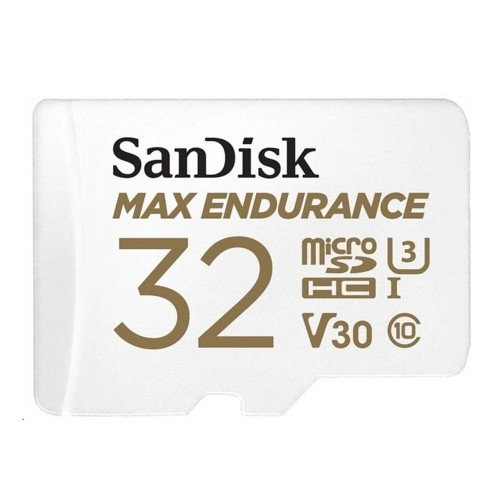 Карта пам'яті SanDisk Max Endurance microSDHC 32GB Class 10 UHS-I U3 + адаптер SD