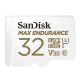 Карта пам'яті SanDisk Max Endurance microSDHC 32GB Class 10 UHS-I U3 + адаптер SD