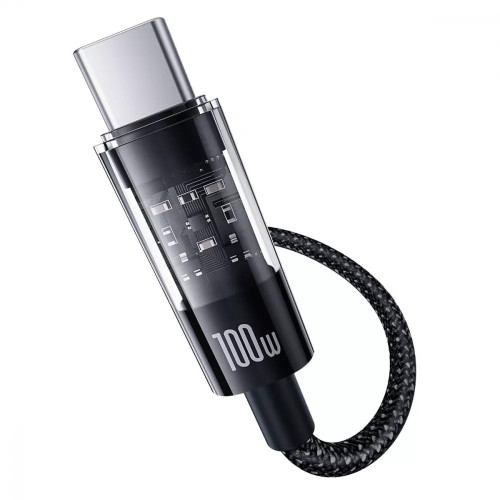 Кабель Baseus Gem Fast-Charging Data Cable Type-C – Type-C (1 м · 100W · 5A) (P10373000111) (Black)