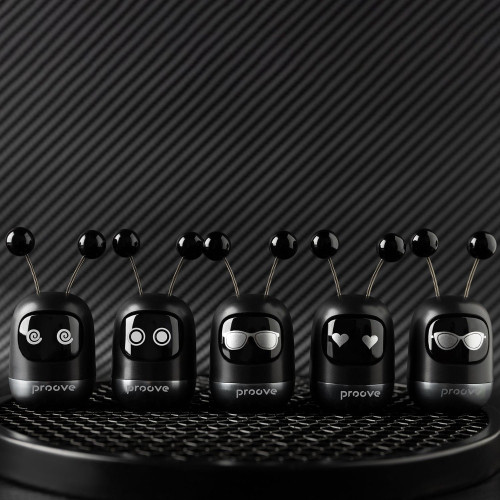 Ароматизатор для авто Proove Emoji Robot Luna на дефлектор (Black)