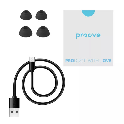 Наушники Bluetooth Proove Intro Pro TWS with ANC (APP) (Black)