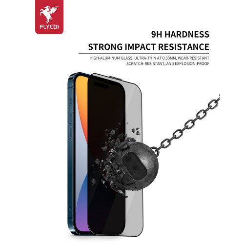 Захисне скло FLYCDI Privacy для Apple iPhone 14 Pro (Black)
