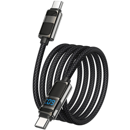Кабель Hoco U137 Line Type-C – Type-C (1.2 м · 60W · 3A) (Black)