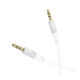 Аудіокабель AUX Borofone BL19 3.5 мм (1 м) (White)
