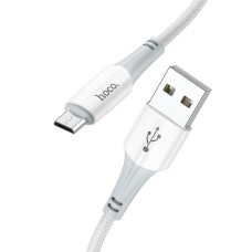 Кабель Hoco X70 USB-A – Micro-USB (1 м · 12W · 2.4A) (White)