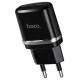 Сетевое зарядное устройство Hoco C12 2xUSB-A (12W · 2.4A) (Black)