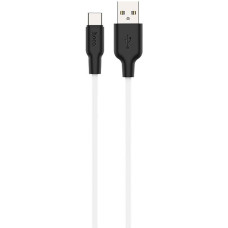 Кабель Hoco X21 Silicone USB-A – Type-C (1 м · 10.5W · 2A) (Black/White)