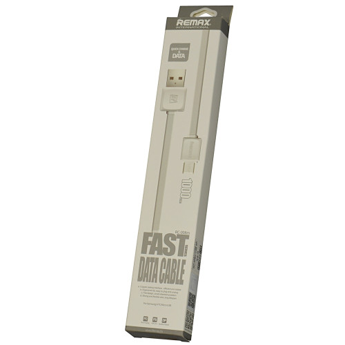 Кабель Remax RC-008м USB-A – Micro-USB (1 м · 10.5W · 2.1A) (White)