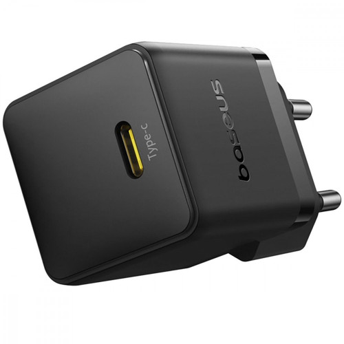 Мережевий зарядний пристрій Baseus Palm Fast Charger USB-C (20W · 3A) з кабелем Type-C – Lightning 20W (E0116401) (Black)