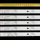 Пряма підсвітка для телевізора Doffler 43″ 10S1P (5 планок по 855 мм, 10 LED, лінза 17 мм, 3 В)