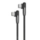 Кабель Budi DC199TT Type-C – Type-C (1.5 м · 65W · 5A) (Black)