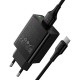 Сетевое зарядное устройство Hoco CS92A USB-A (18W · 3A) с кабелем USB-A – Type-C (Black)
