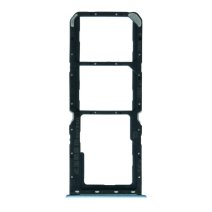 Держатель SIM-карты и карты памяти для Realme C25Y (версия на 2×SIM) (Blue)