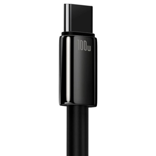 Кабель Baseus Tungsten Gold USB-A – Type-C (1 м · 100W · 5A) (Black)