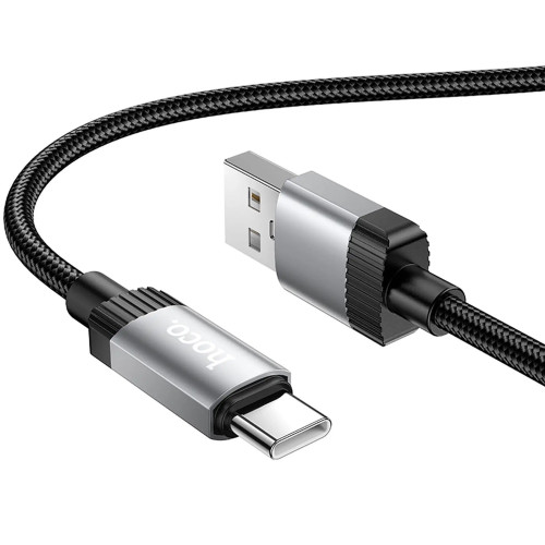 Кабель Hoco X117 Star USB-A – Type-C (1 м · 15W · 3A) (Black)
