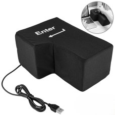 Мягкая кнопка-антистресс Enter USB (Black)