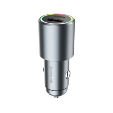 Автомобильное зарядное устройство Proove Double Energy Plus USB-A+USB-C (53W · 3A) (Metal Gray)