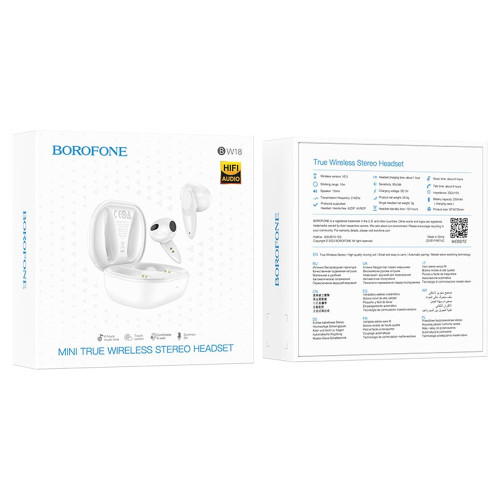 Наушники Bluetooth Borofone BW18 TWS (White)