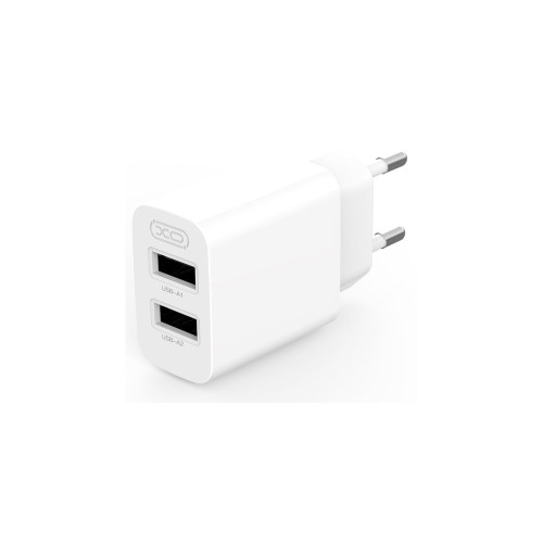 Сетевое зарядное устройство XO L109 2xUSB-A (12W · 2.4A) (White)