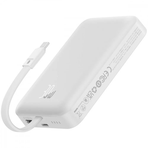 Повербанк Baseus Magnetic Mini 30W (10000 mAh) (White)