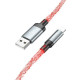 Кабель Hoco U112 USB-A – Lightning (1 м · 12W · 2.4A) (Gray)
