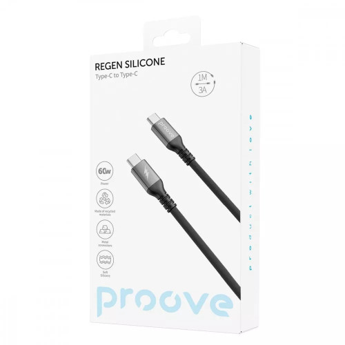 Кабель Proove ReGen Silicone Type-C – Type-C (1 м · 60W · 3A) (White)
