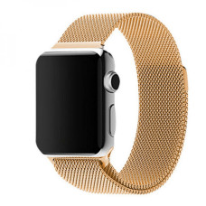 Ремінець для Apple Watch 42/44/45/49 мм Milanese Loop Design (Gold)