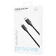 Кабель Proove Striped Silicone USB-A – Type-C (1 м · 3A) (Black)