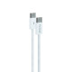 Кабель FLYCDI FLK006 Type-C – Type-C (1 м · 25W · 3A) (White)