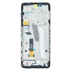 Дисплей для Motorola XT2171 Moto G51 5G з тачскріном в рамці (Black) (Original)