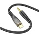 Аудіокабель AUX Hoco UPA25 Type-C – 3.5 мм (1 м) (Black)