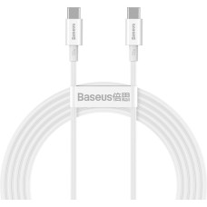Кабель Baseus Superior Series Fast Charging Type-C – Type-C (1 м · 100W · 5A) (CATYS-B02) (White)