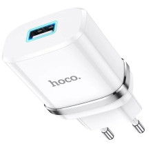 Мережевий зарядний пристрій Hoco N1 USB-A (12W · 2.4A) (White)