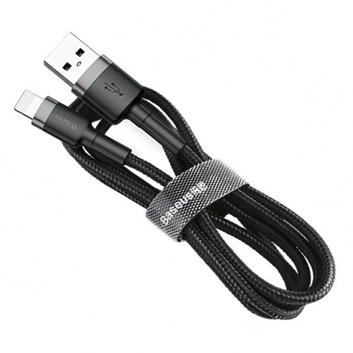 Кабель Baseus Cafule USB-A – Lightning (3 м · 18W · 2.1A) (CALKLF-RG1) (Black/Gray)