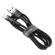 Кабель Baseus Cafule USB-A – Lightning (3 м · 18W · 2.1A) (CALKLF-RG1) (Black/Gray)