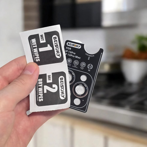 Захисне скло камери BEISOKY PVD для Apple iPhone 15 Pro (White Titanium)